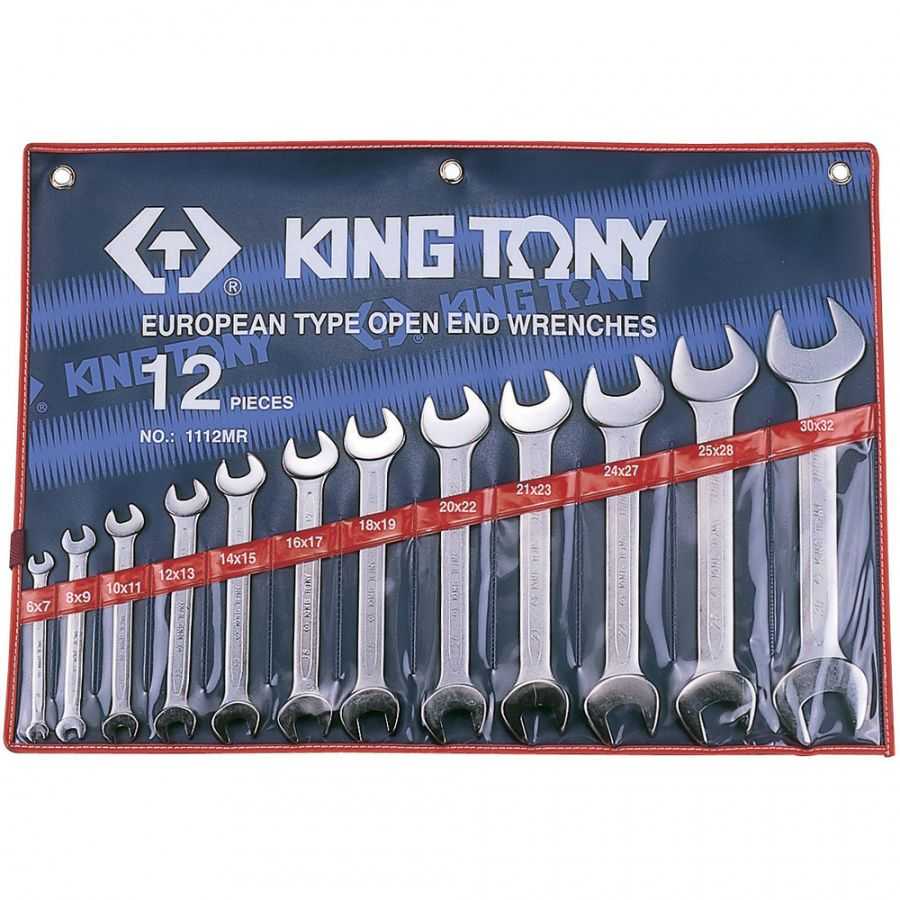Набор рожковых ключей, 6-32 мм, 12 предметов KING TONY 1112MR Ключи в наборах фото, изображение